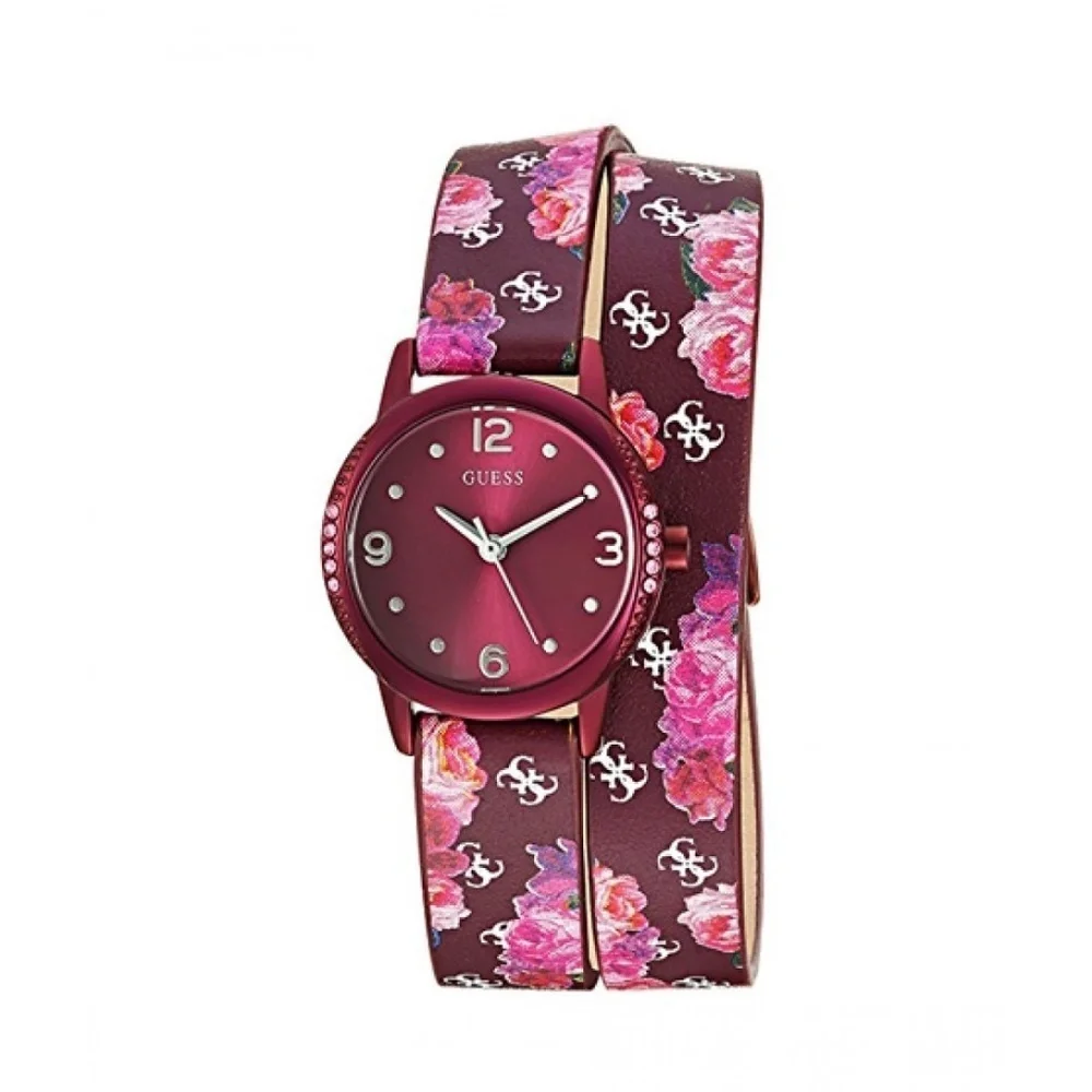 New GUESS Floral Wrap Casual Women's Watch